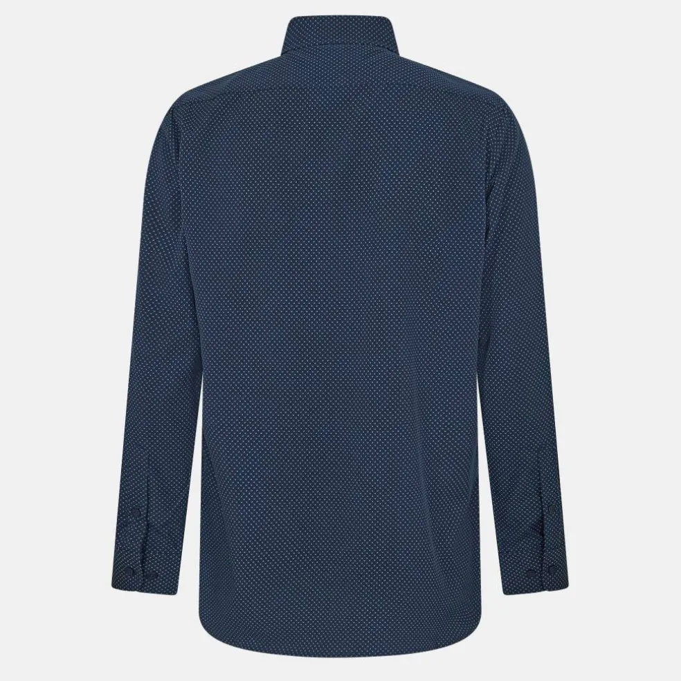 Men's Long-Sleeve Patterned Shirt