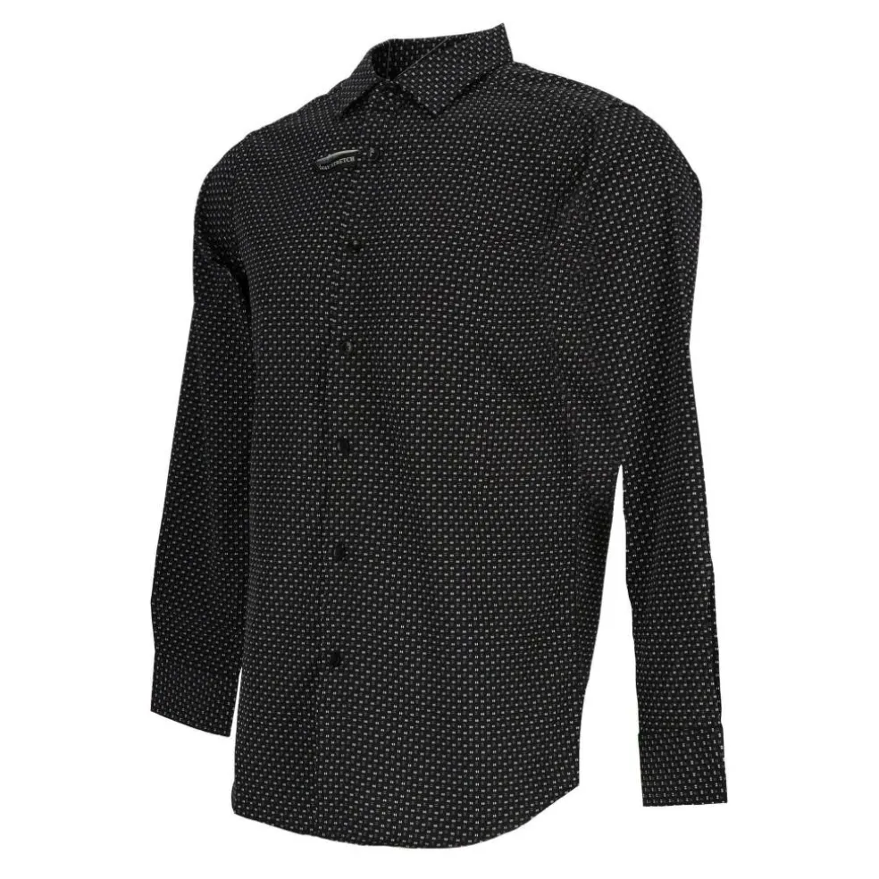 Men's Long-Sleeve Patterned Shirt