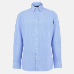 Men's Long-Sleeve Patterned Shirt