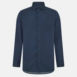 Men's Long-Sleeve Patterned Shirt