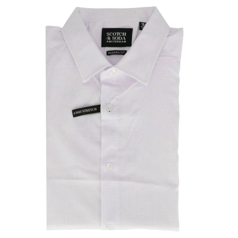 Men's Long-Sleeve Patterned Shirt