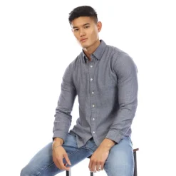 Men's Long Sleeve Plain Shirt