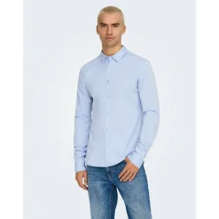 Men's Long-Sleeve Plain Shirt