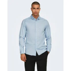 Men's Long-Sleeve Plain Shirt