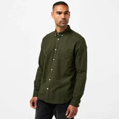 Men's Long-Sleeve Plain Shirt