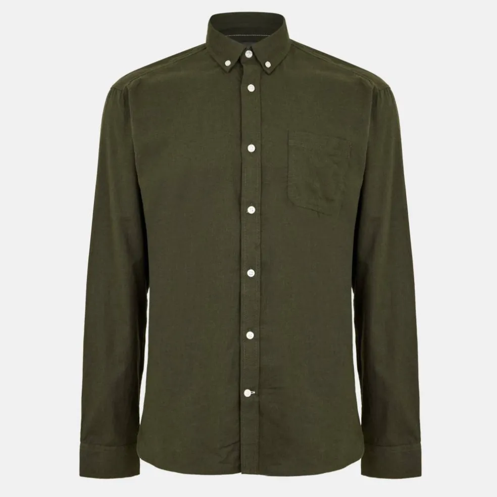 Men's Long-Sleeve Plain Shirt