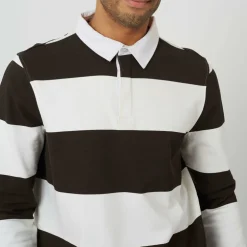 Men's Long Sleeve Rugby Polo Shirt