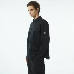 Men's Manny Cotton Long Sleeve Full Zip Overshirt