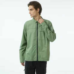 Men's Manny Cotton Long Sleeve Full Zip Overshirt