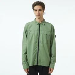 Men's Manny Cotton Long Sleeve Full Zip Overshirt