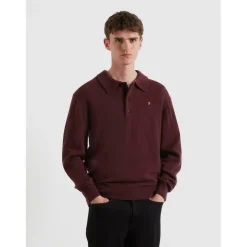 Men's Matson Lambswool Knit Quarter Zip Top
