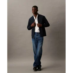 Men's Matte Long Sleeve Bomber Jacket