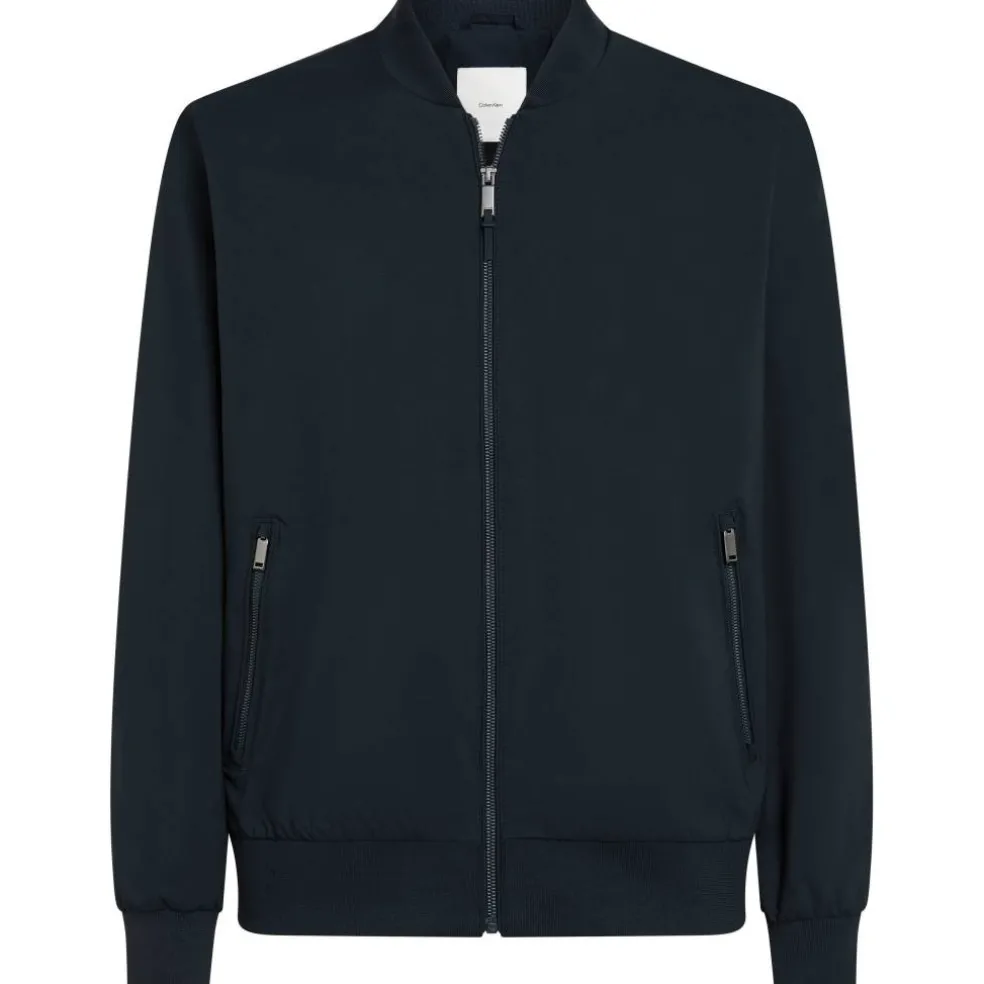 Men's Matte Long Sleeve Bomber Jacket