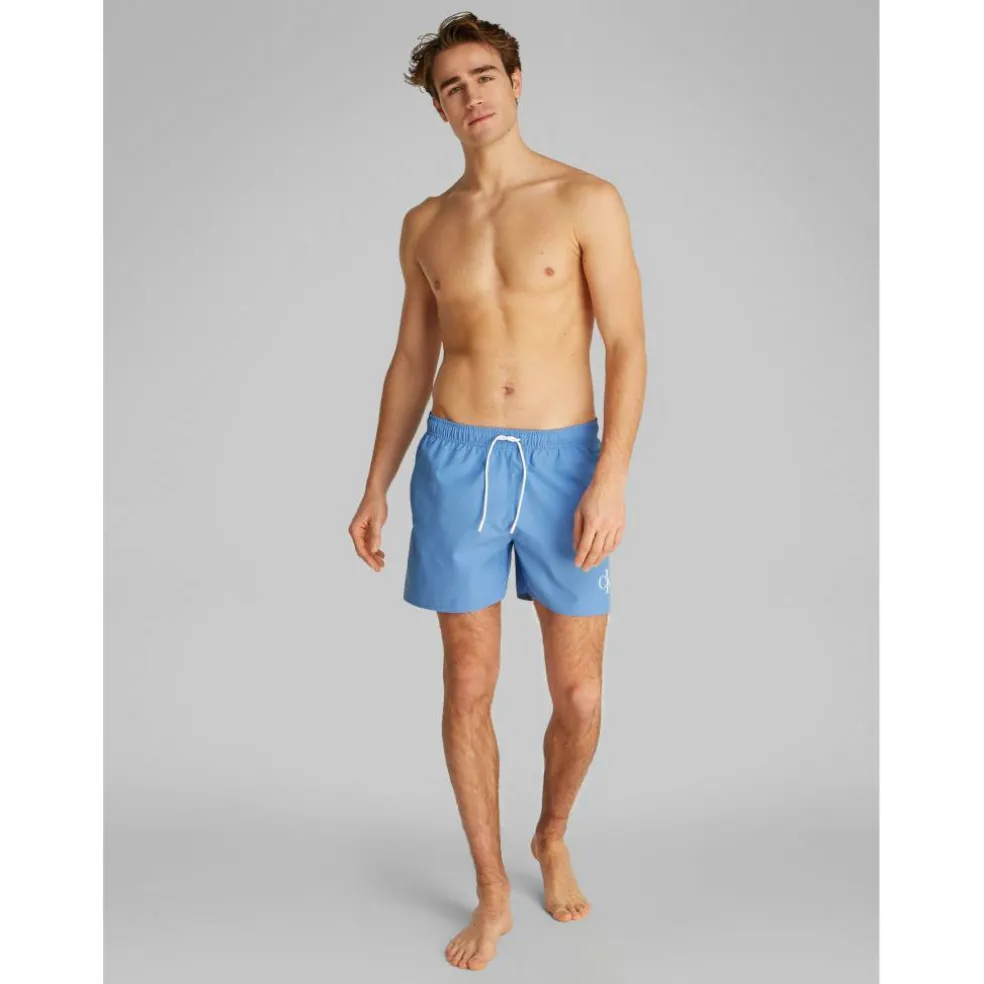 Men's Medium Drawstring Quick-Drying Mid-Length Swim Shorts