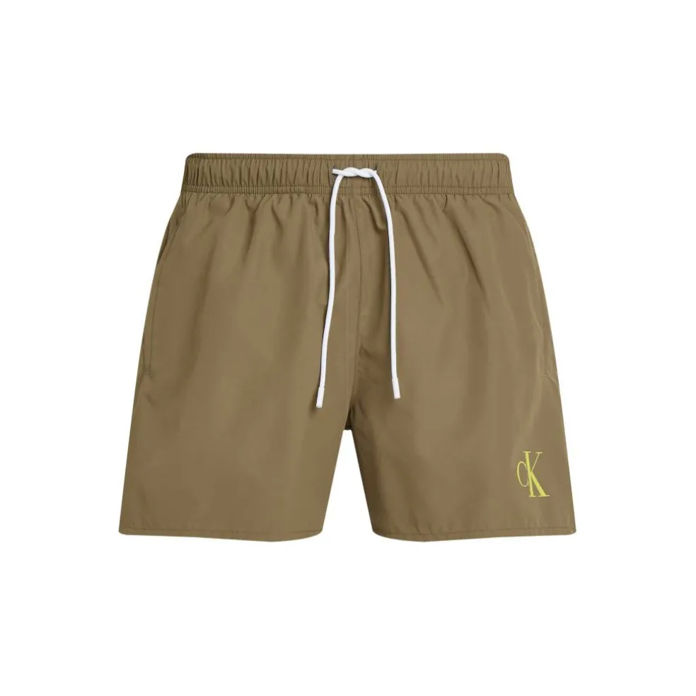 Men's Medium Drawstring Quick-Drying Mid-Length Swim Shorts