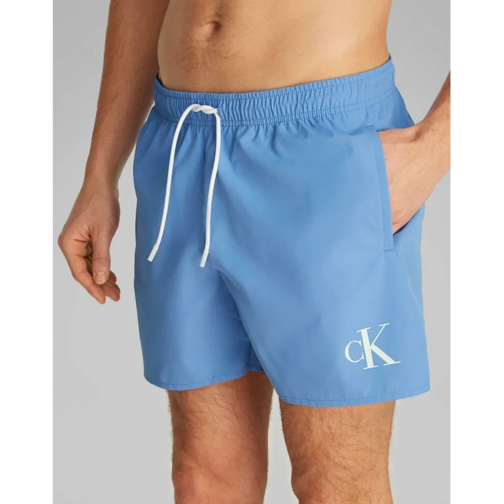 Men's Medium Drawstring Quick-Drying Mid-Length Swim Shorts