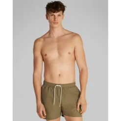 Men's Medium Drawstring Quick-Drying Mid-Length Swim Shorts