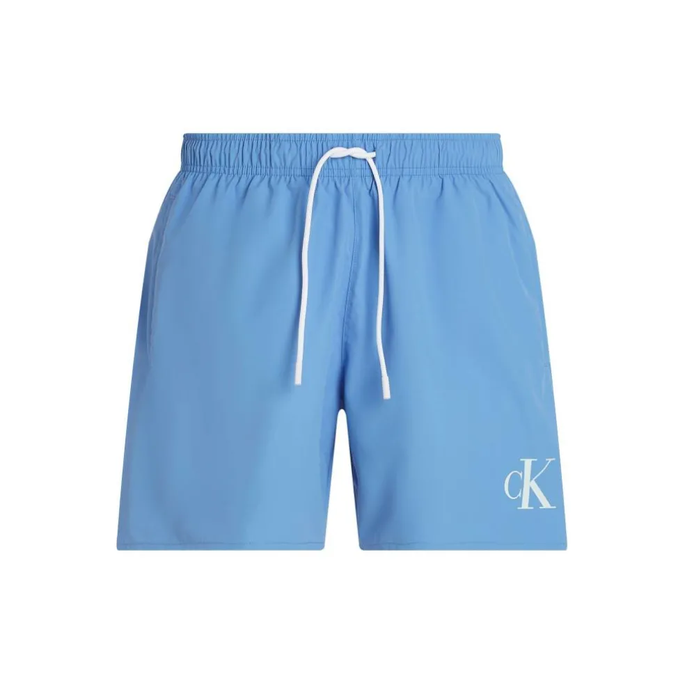 Men's Medium Drawstring Quick-Drying Mid-Length Swim Shorts