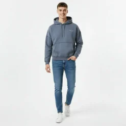 Men's Micro Logo Popover Hoodie