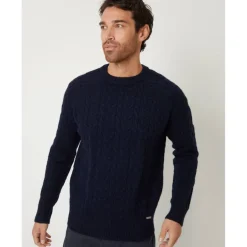 Men's Monton Cable Crew Knit Jumper