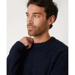 Men's Monton Cable Crew Knit Jumper