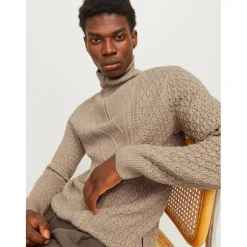 Men's North Knitted 1/4 Zip Fleece Fabric