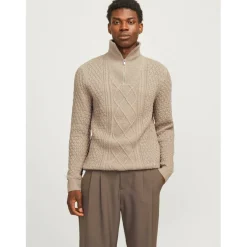 Men's North Knitted 1/4 Zip Fleece Fabric