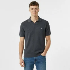 Men's Ottoman Knit Short-Sleeve Polo Shirt