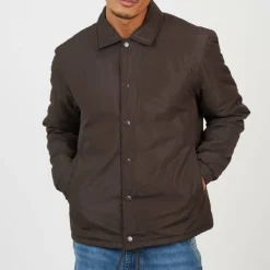 Mens Padded Coach Jacket with Drawcord Hem