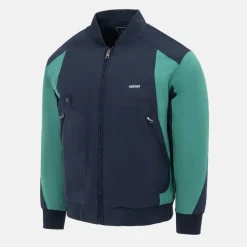 Men's Pad Stand Collar Full Zip Long Sleeve Softshell Jacket