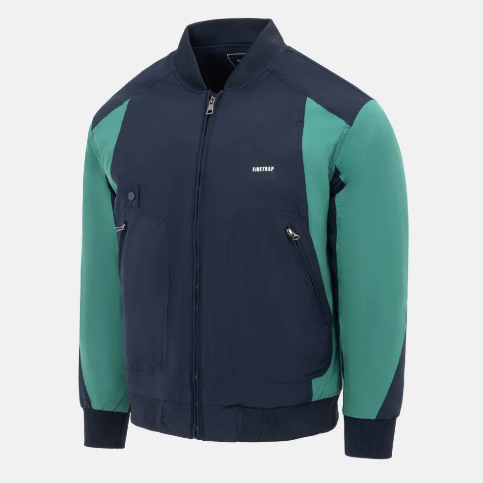 Men's Pad Stand Collar Full Zip Long Sleeve Softshell Jacket
