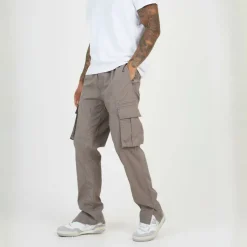 Mens Poplin Turner Cargo Trousers with Pockets