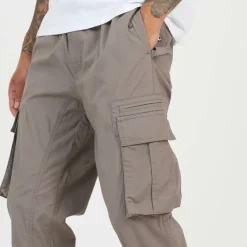 Mens Poplin Turner Cargo Trousers with Pockets