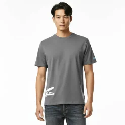 Men's Printed Cotton Lounge Short Sleeve Pyjama Top