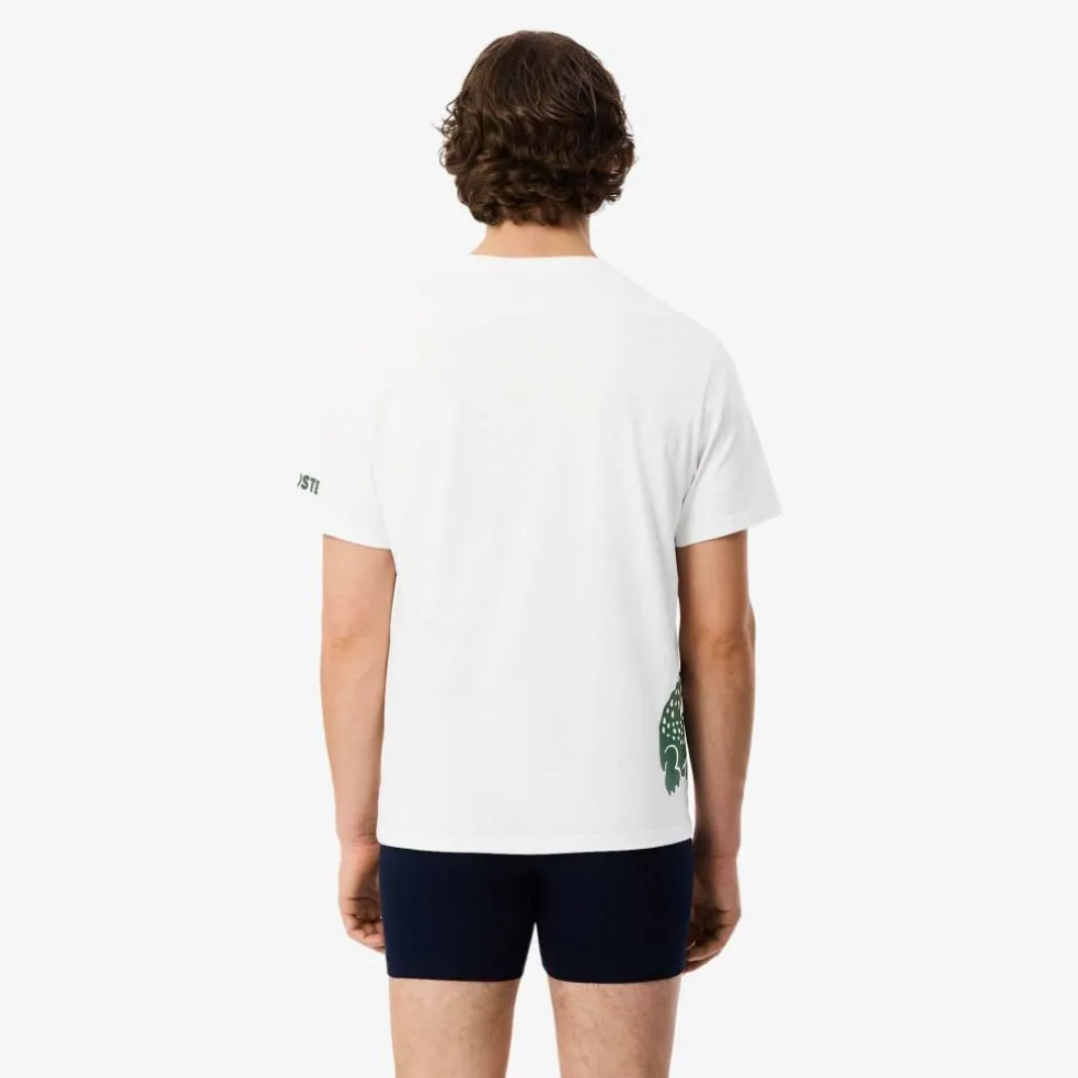 Men's Printed Cotton Lounge Short Sleeve Pyjama Top