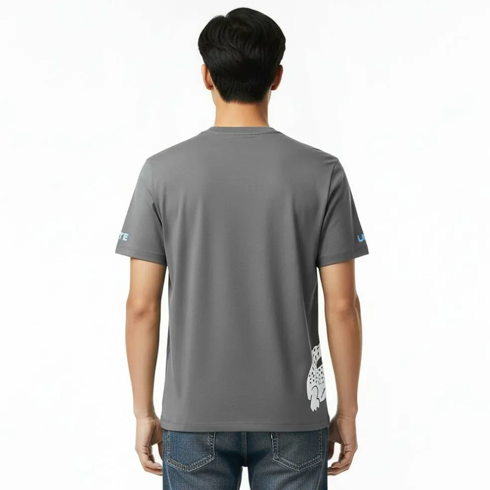 Men's Printed Cotton Lounge Short Sleeve Pyjama Top