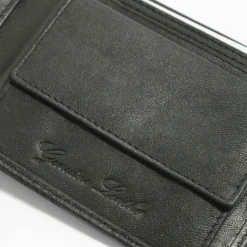 Men's Punched Leather Billfold Wallet