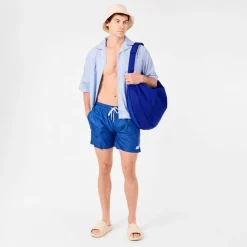 Men's Quick-Drying Mesh Lined Swim Shorts