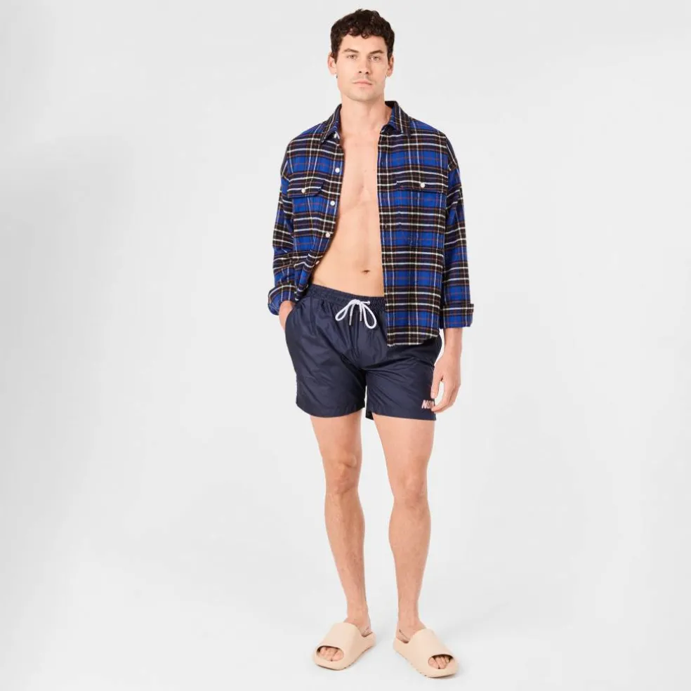 Men's Quick-Drying Mesh Lined Swim Shorts