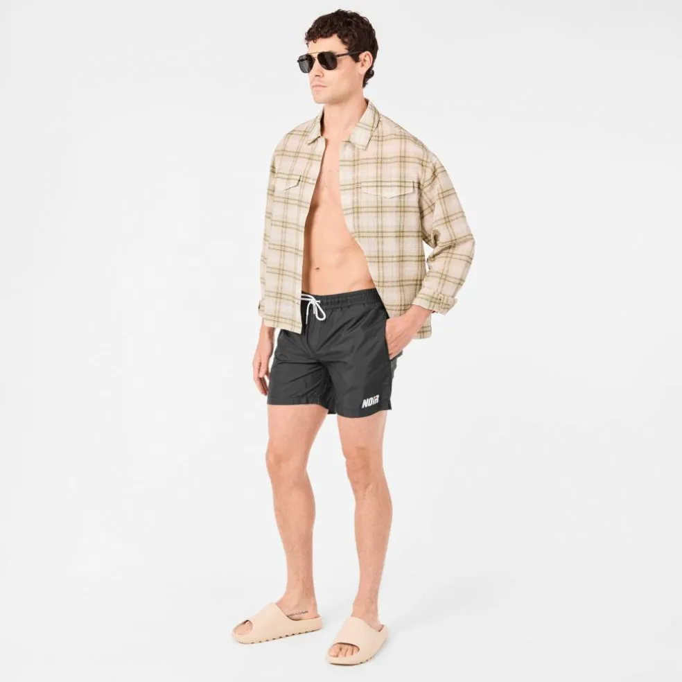 Men's Quick-Drying Mesh Lined Swim Shorts