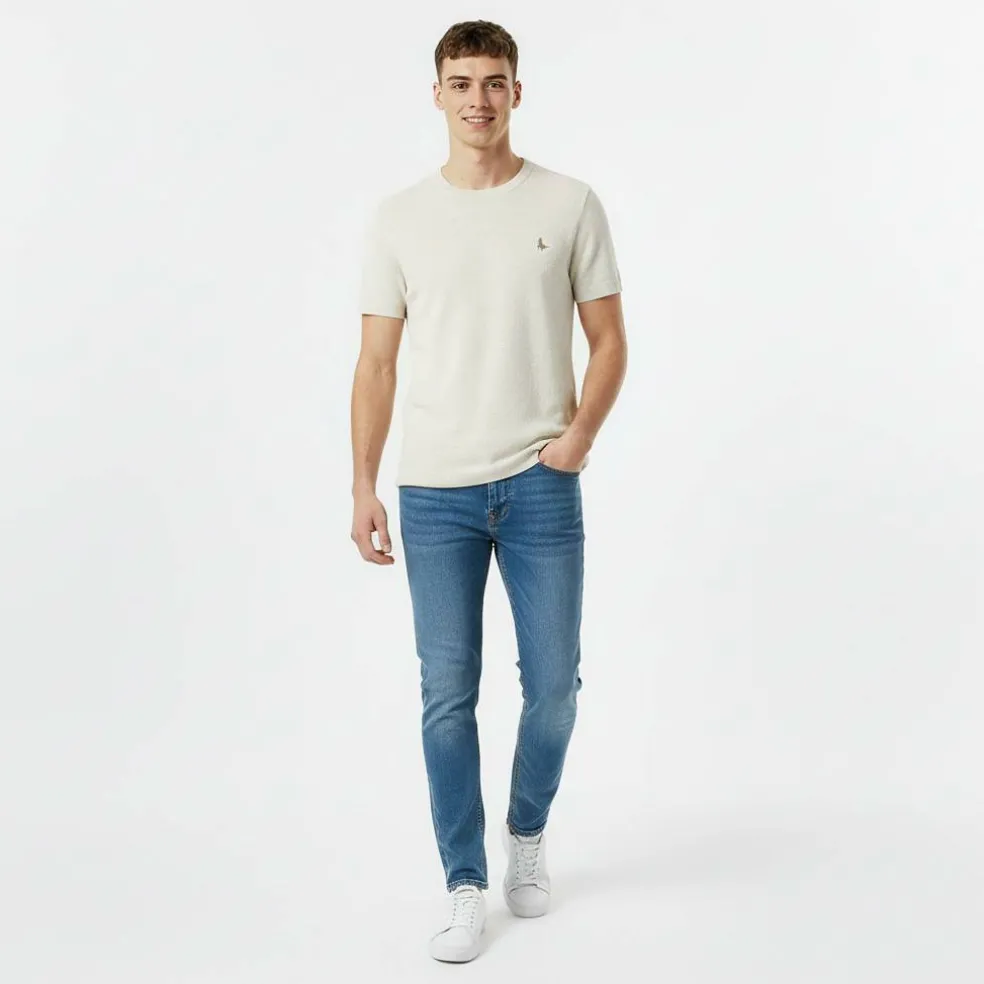 Men's Regular Fit Knitted T-Shirt