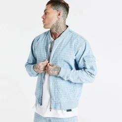 Men's Ribbed Bomber Jacket