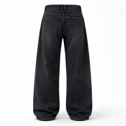 Men's Ripped Cotton Straight Leg Jeans