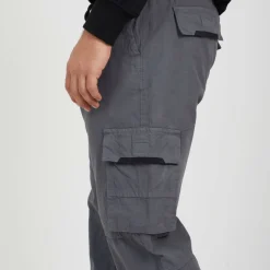 Mens Ripstop Cargo Trousers with Drawstring Waist