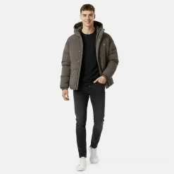 Men's Salcombe Adjustable Hood Short Puffer Jacket