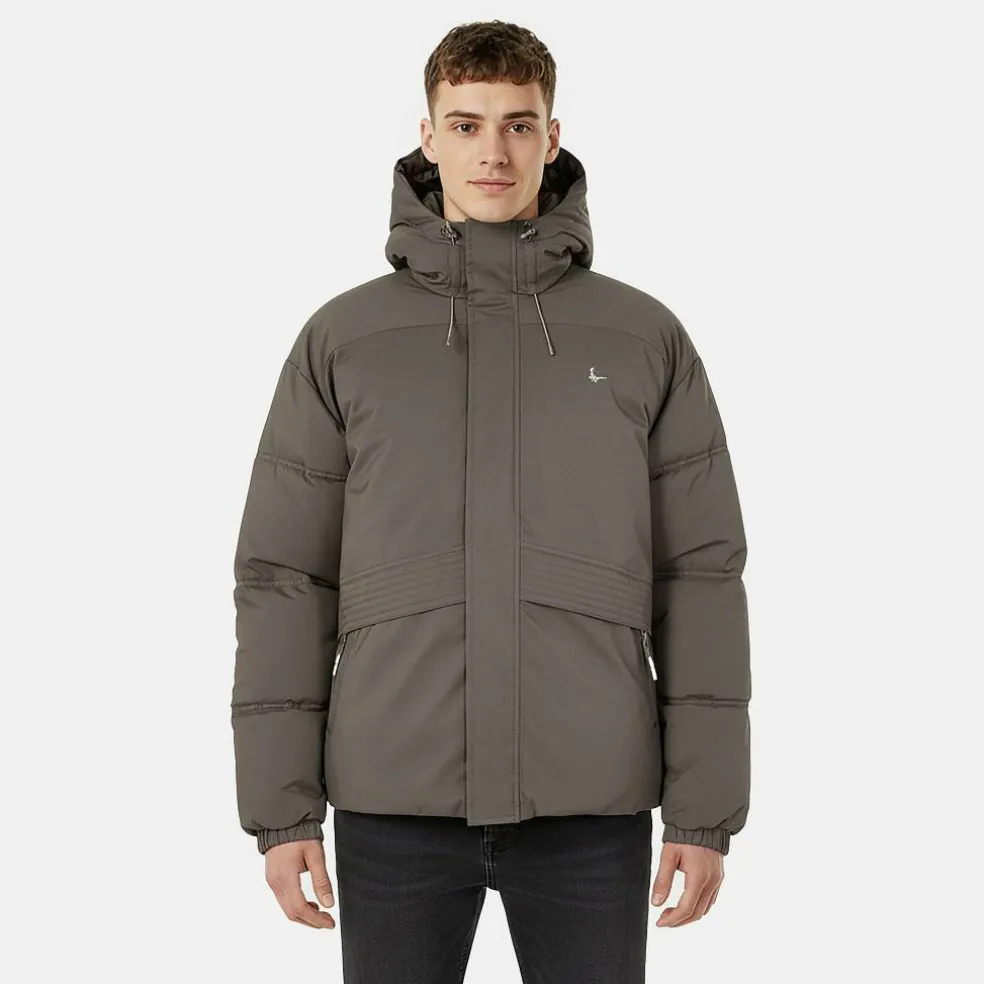 Men's Salcombe Adjustable Hood Short Puffer Jacket