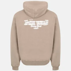 Men's Script Cotton Long Sleeve Oversized Fit Hoodie