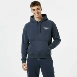 Men's Script Cotton Long Sleeve Oversized Fit Hoodie