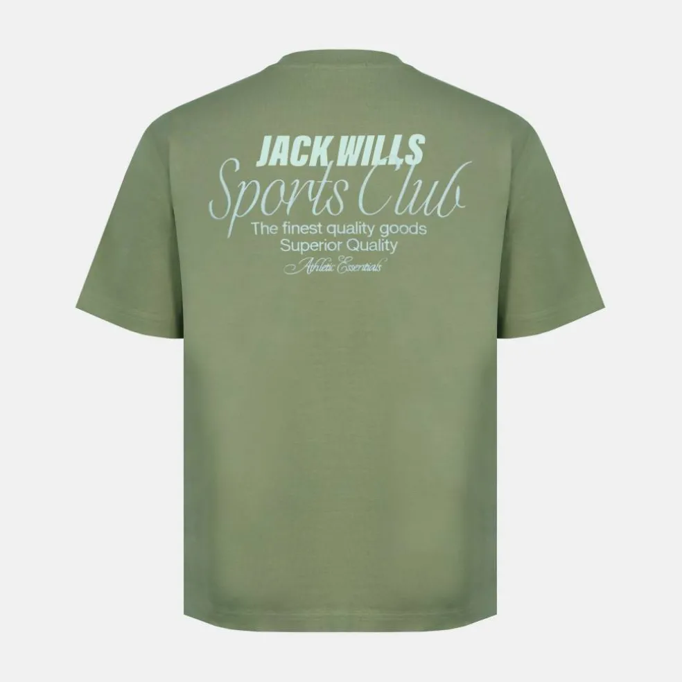 Men's Script Mix Cotton Short Sleeve Oversized T-Shirt