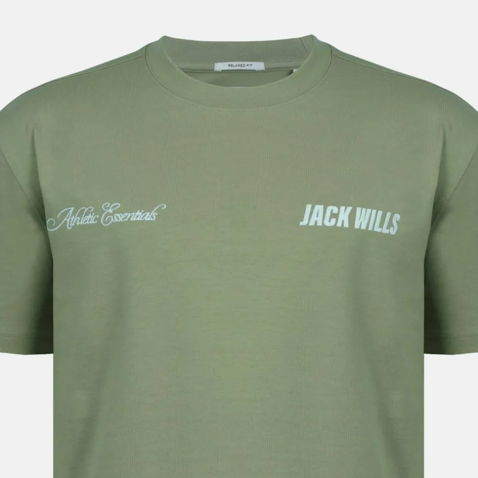 Men's Script Mix Cotton Short Sleeve Oversized T-Shirt